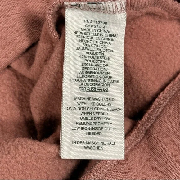 True Religion | Flock Mock Neck Quarter-Zip Pullover Light Pink Sweatshirt - Picture 11 of 12